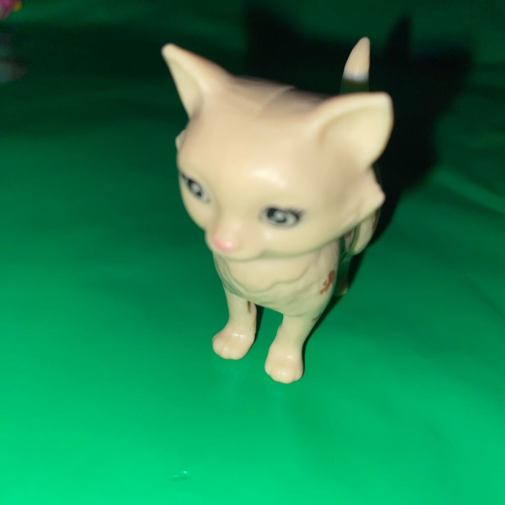 Mattel Barbie Play & Wash Pets Cat Figure – Cream Kitten 2” Playset Replacement